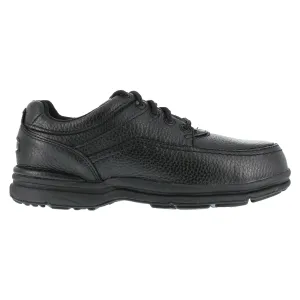 Rockport Mens Black Leather Casual Moc Oxford World Tour Steel Toe