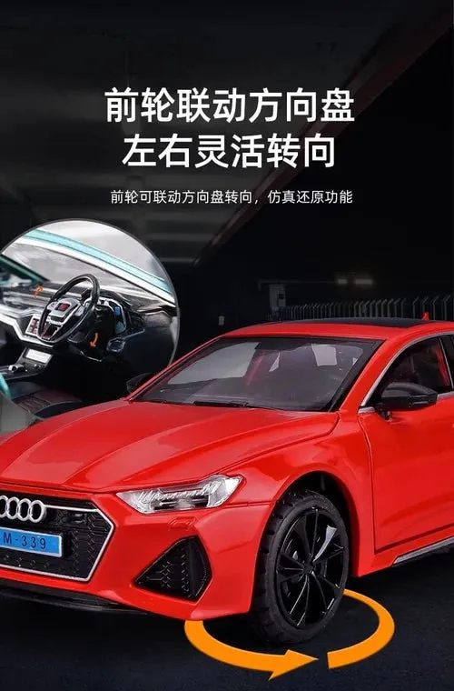 1:24 AUDI RS7 SPORTBOAC ALLOY CAR MODEL DIECAST TOY VEHICLES SOUND & LIGHT TOY CAR BEST BIRTHDAY GIFT FOR KIDS [ COLOR AS PER STOCK ]