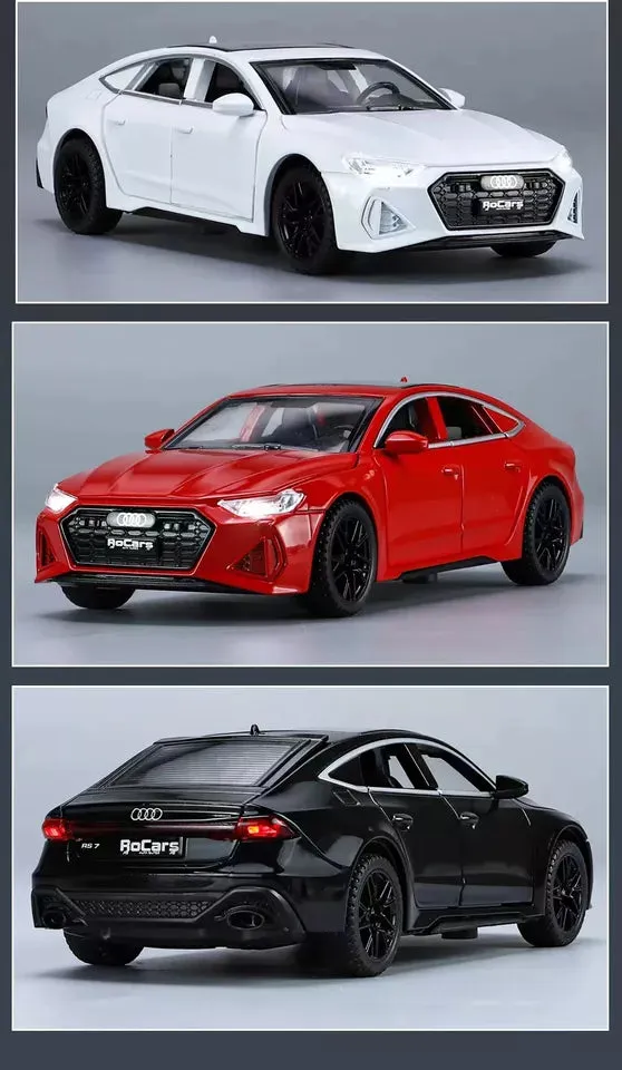 1:24 AUDI RS7 SPORTBOAC ALLOY CAR MODEL DIECAST TOY VEHICLES SOUND & LIGHT TOY CAR BEST BIRTHDAY GIFT FOR KIDS [ COLOR AS PER STOCK ]