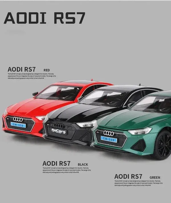 1:24 AUDI RS7 SPORTBOAC ALLOY CAR MODEL DIECAST TOY VEHICLES SOUND & LIGHT TOY CAR BEST BIRTHDAY GIFT FOR KIDS [ COLOR AS PER STOCK ]