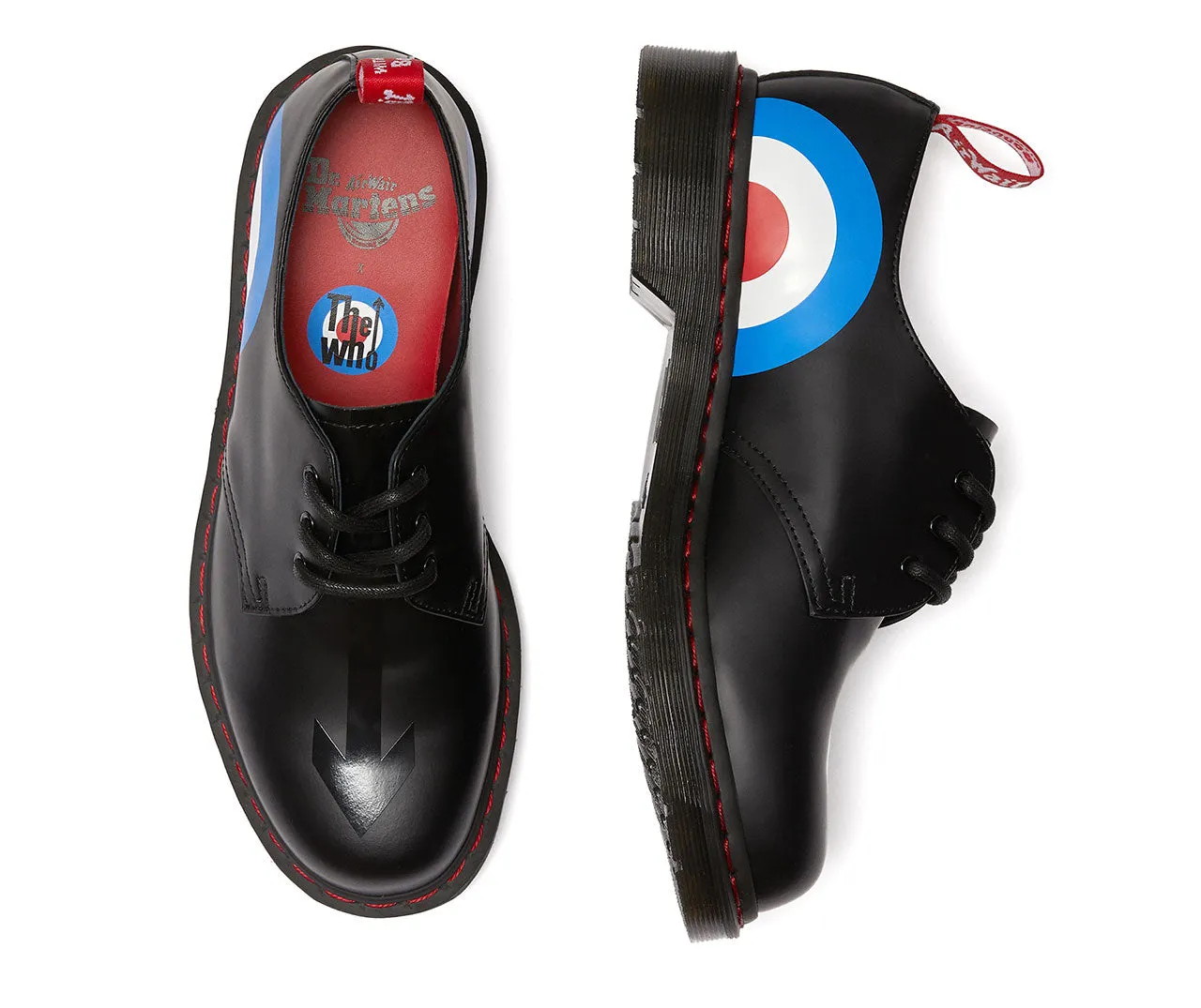 1461 "The Who" Black Target Smooth Oxford