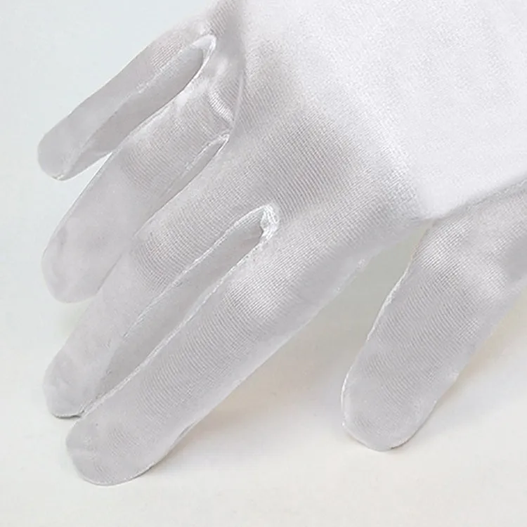 1pair Bride Gloves Satin Long Vintage Travel Sunscreen Dress Wedding Gloves(Black)