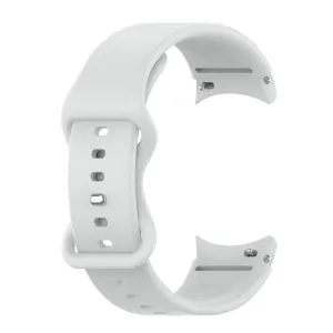 20mm simple silicone watch strap  for Samsung Galaxy Watch 4 - Light Grey