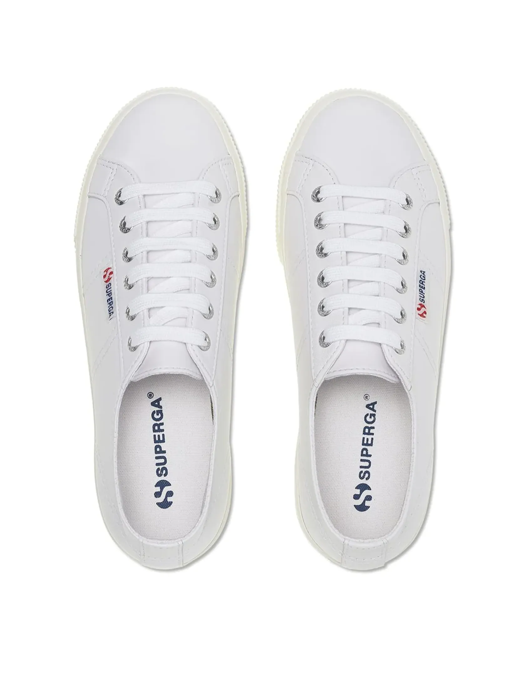 2790 Nappa Leather Platform Sneaker, Optic White