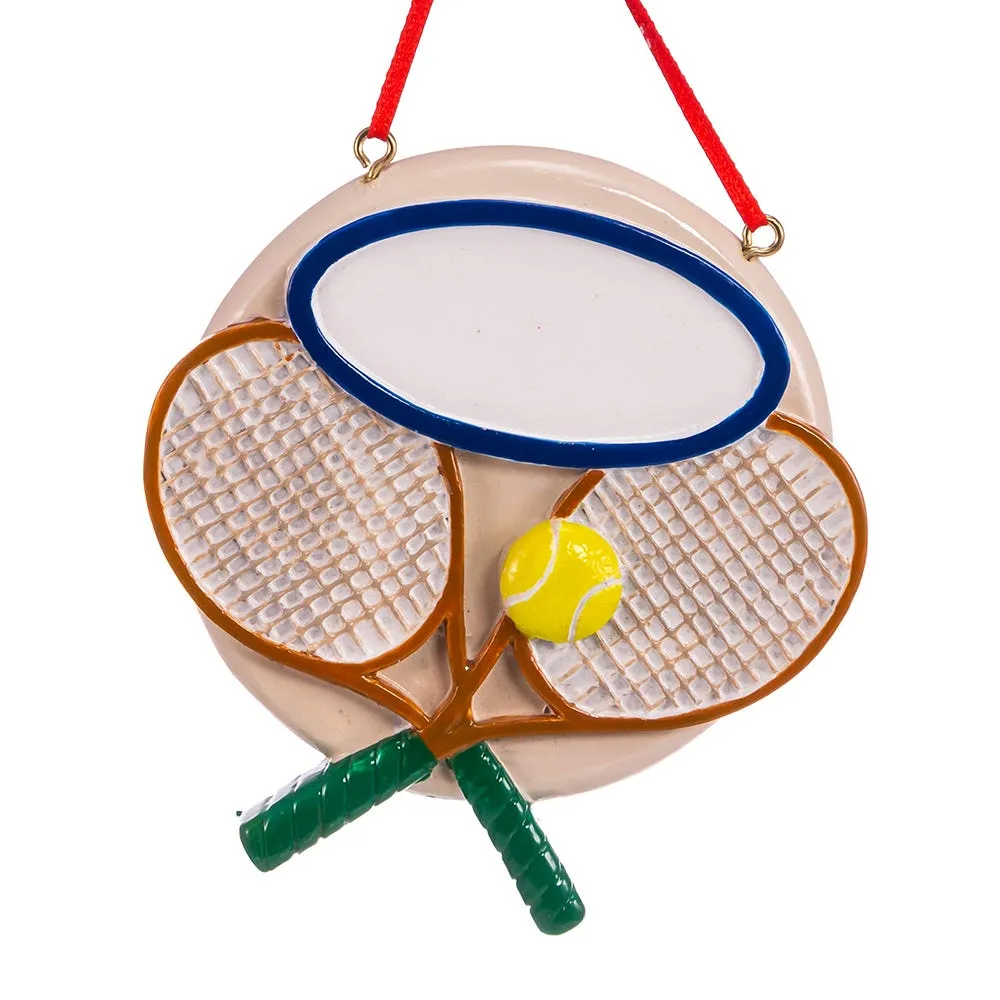 3.75" Tennis Ornament - Free Personalization