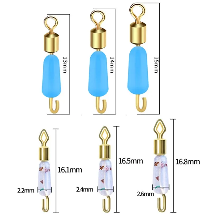 50 PCS HS-052 Silicone Eight-Shaped Ring Connector, Specification: Small(Blue)