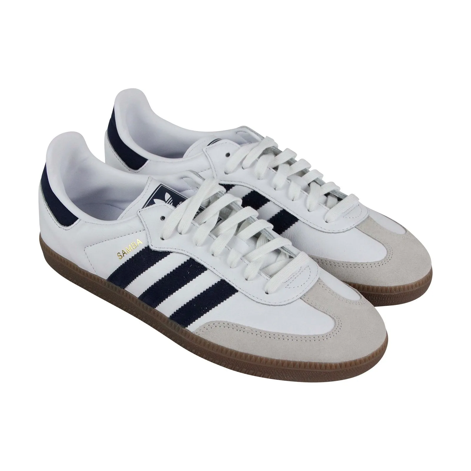 Adidas Samba OG B75681 Mens White Leather Low Top Lifestyle Sneakers Shoes