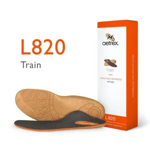 aetrex L820 Men's Train Posted Orthotics (Support For Flat & Low Arches)