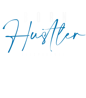 Air Jordan 1 “Dark Marina Blue” Black T-Shirt (Born Hustler)