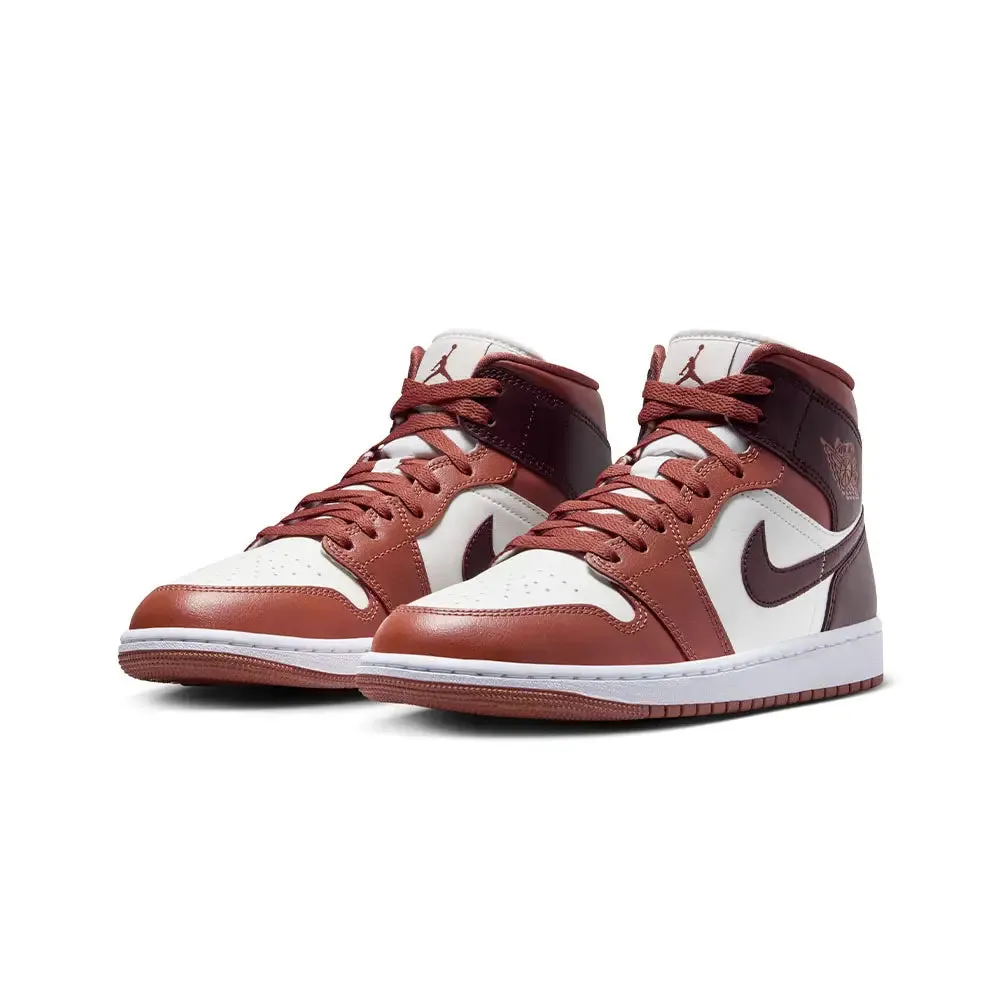 Air Jordan 1 Mid Dusty Peach Night Maroon