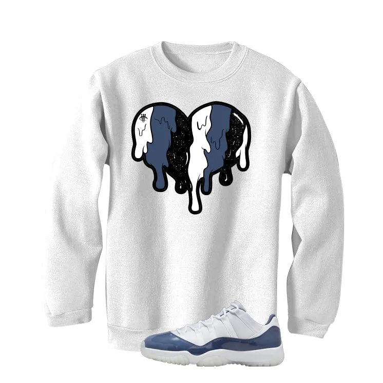 Air Jordan 11 Low Diffused Blue White T-Shirt (Heart)| illcurrency