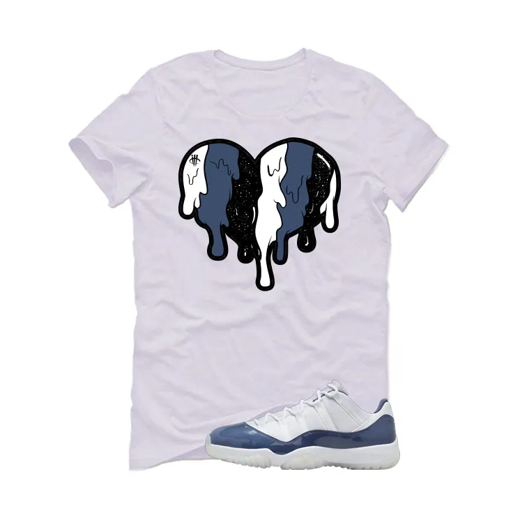 Air Jordan 11 Low Diffused Blue White T-Shirt (Heart)| illcurrency