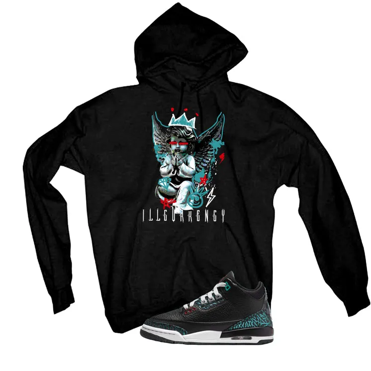 Air Jordan 3 GS Moto Black T-Shirt (Graffiti Angel)| illcurrency