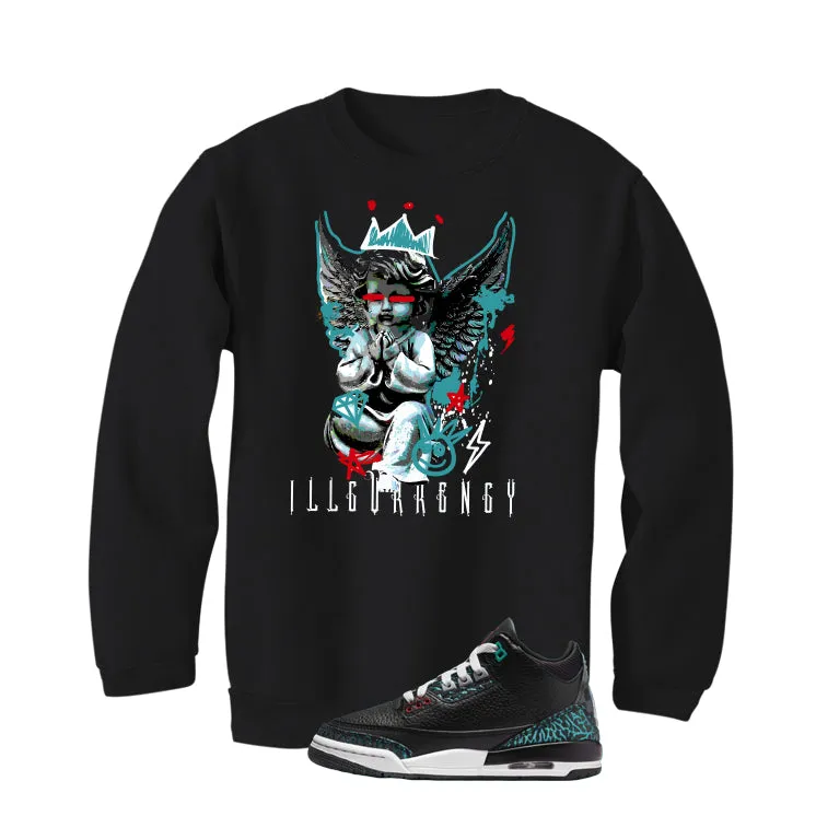 Air Jordan 3 GS Moto Black T-Shirt (Graffiti Angel)| illcurrency