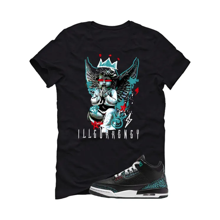 Air Jordan 3 GS Moto Black T-Shirt (Graffiti Angel)| illcurrency