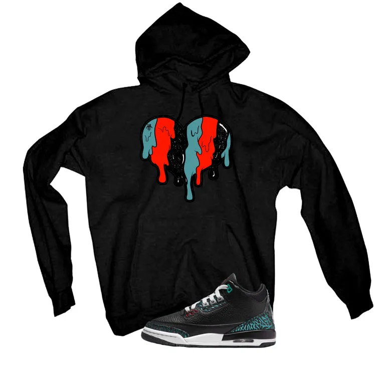 Air Jordan 3 GS Moto Black T-Shirt (Heart)| illcurrency