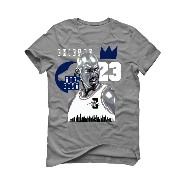 AIR JORDAN 3 “WHITE NAVY”| ILLCURRENCY Grey T-Shirt (Chicago 23)