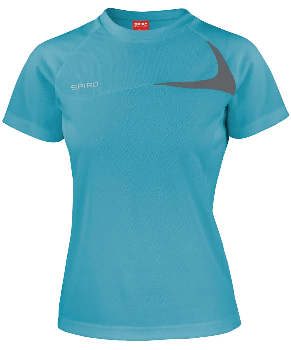 Aqua/Grey - Women's Spiro dash training shirt