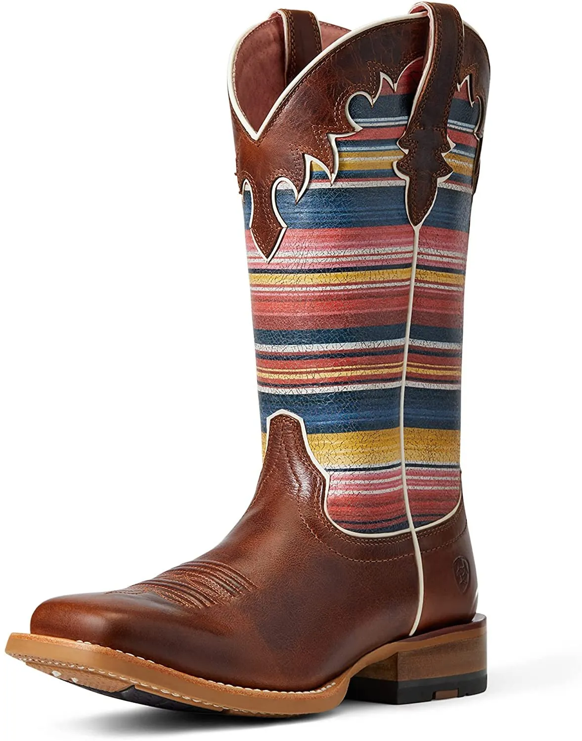 Ariat Women's Fiona Western Boot, Rye Brown/Sedona Serape