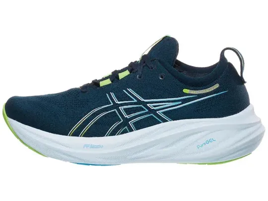 Asics | Gel-Nimbus 26 | Men's | French Blue/Electric Lime