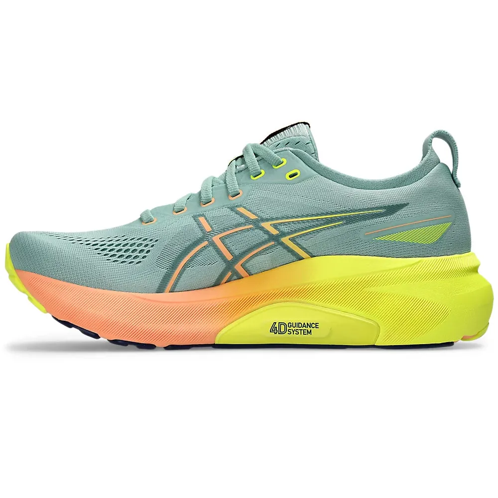 Asics Men's Gel-Kayano 31 Paris Running Shoes Light Celadon / Safety Yellow