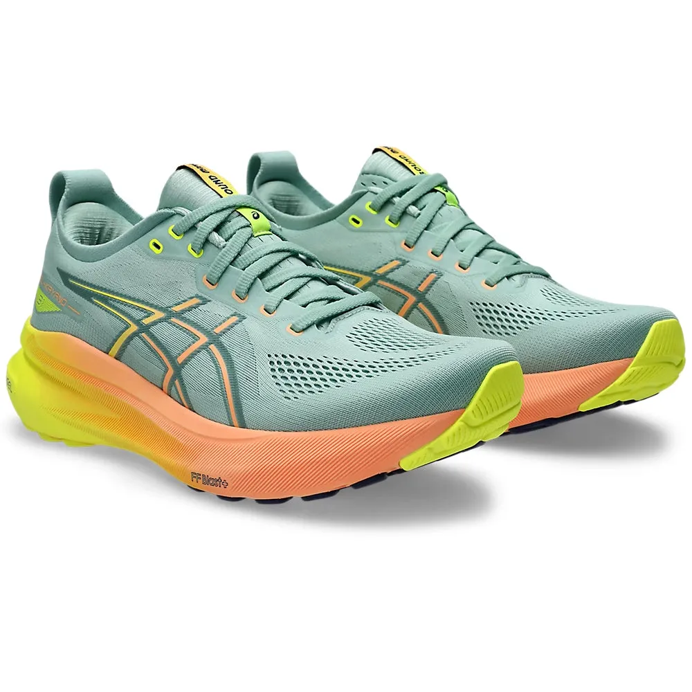 Asics Men's Gel-Kayano 31 Paris Running Shoes Light Celadon / Safety Yellow