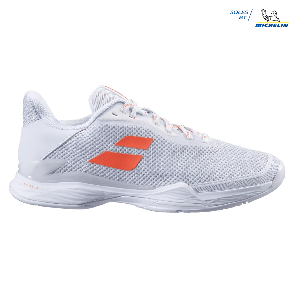 Babolat Women's Jet Tere Tennis Shoes White/Living Coral