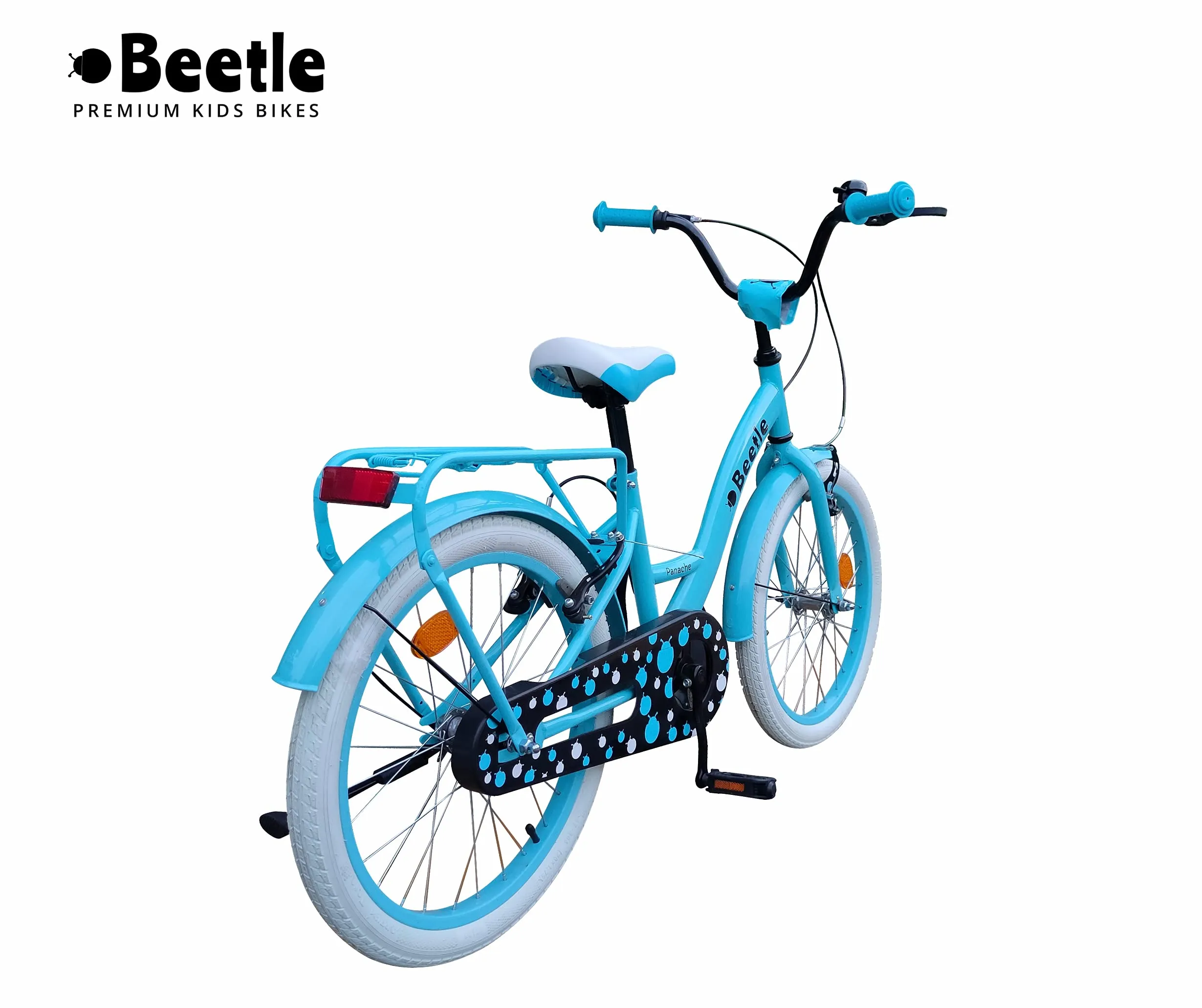 Beetle Panache 20T Kids Cycle with 12 Inches Steel Frame for 6 to 10 Year olds, Turquoise Blue, Unisex