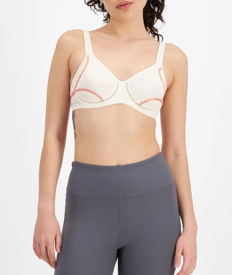 Berlei Electrify Underwire 2 Pack Sports Bra - Snow Blossom/Charcoal