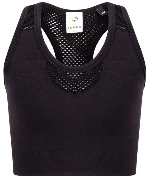 Black - Kids seamless crop top