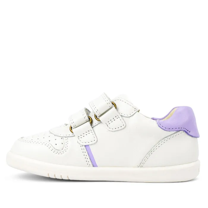 Bobux Kids IWalk IW Riley Sneaker White Lilac 638117