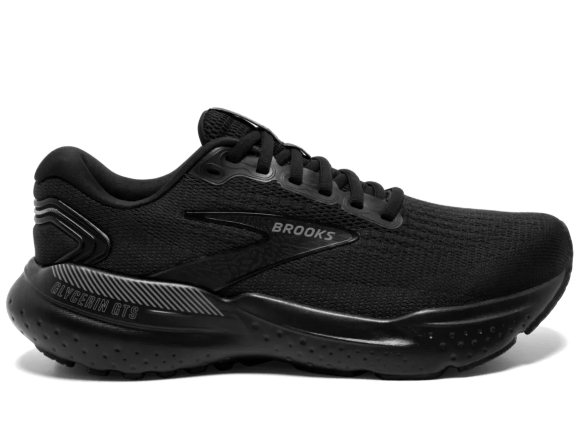 Brooks Glycerin GTS Mens Running Shoes - Black / Black / Ebony