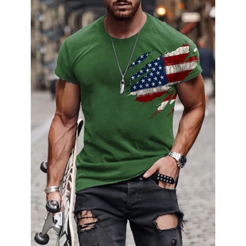 CASUAL ROUND NECK SHORT T-SHIRT