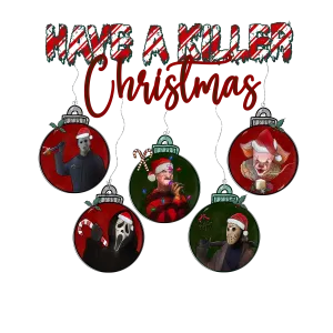 CHRISTMAS UGLY SWEATERS White T-Shirt (killer christmas)