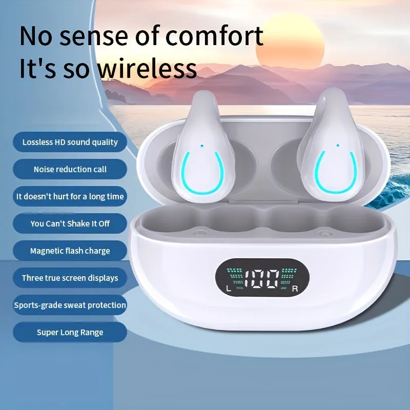 Clip-On Wireless Air-Conductive Earphones