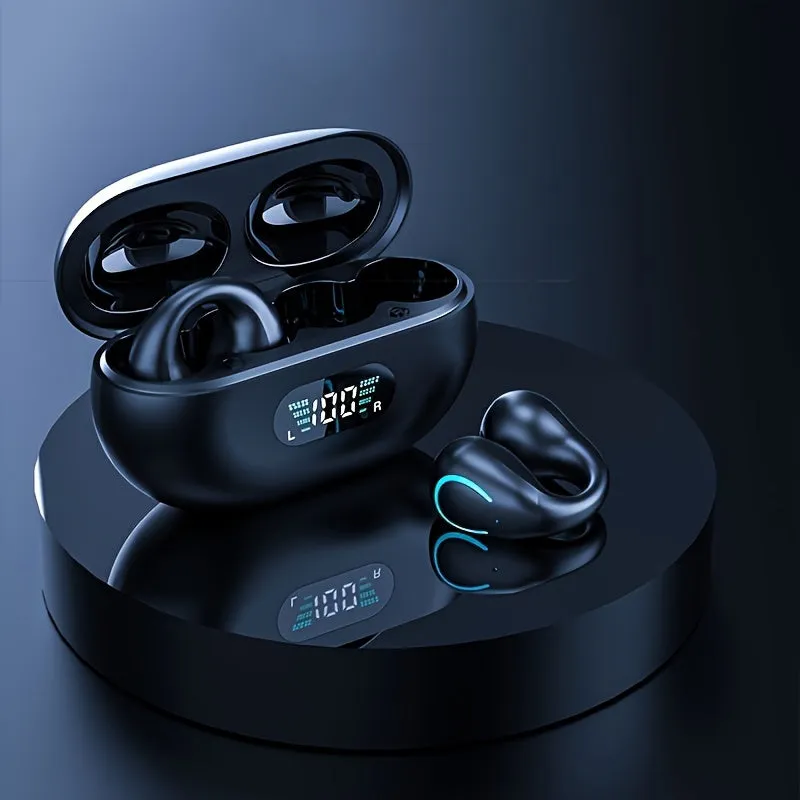 Clip-On Wireless Air-Conductive Earphones