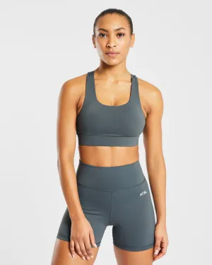 Core Sports Bra - Asphalt Grey