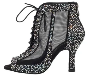 Crystal Dance Boots Latin Salsa Bachata Performance Dancing Booties