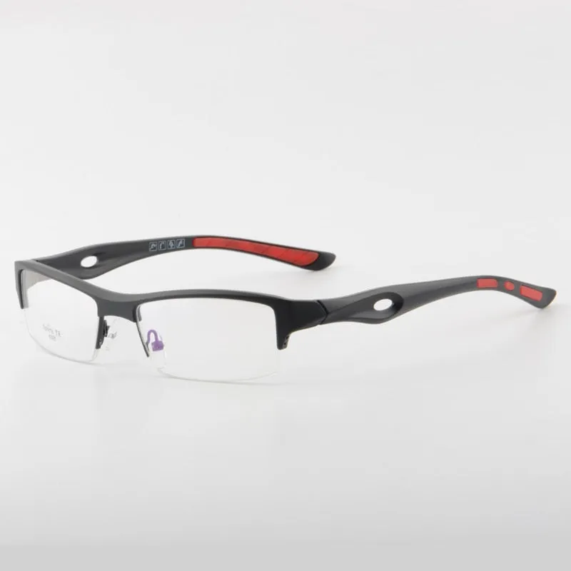 Cubojue Unisex Reading Glasses Sports Tr 90 Titanium Semi Rim