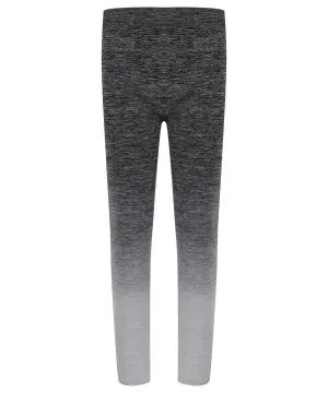 Dark Grey/Light Grey Marl - Kids seamless fade-out leggings