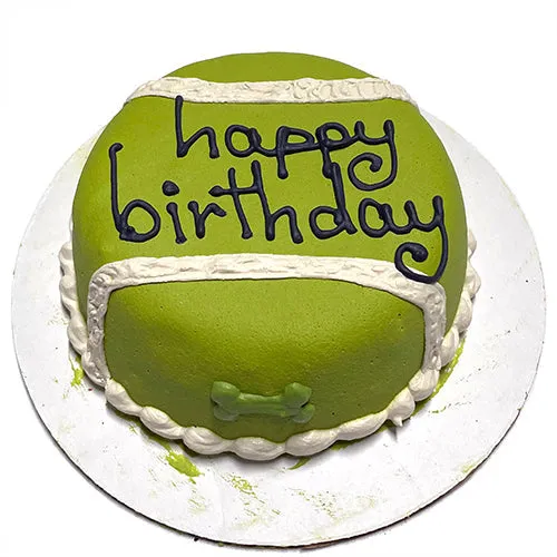 Dog Birthday Cake Tennis Ball (Perishable)