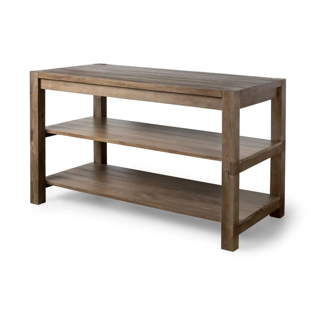 Emeril Kitchen Island Brown Wood