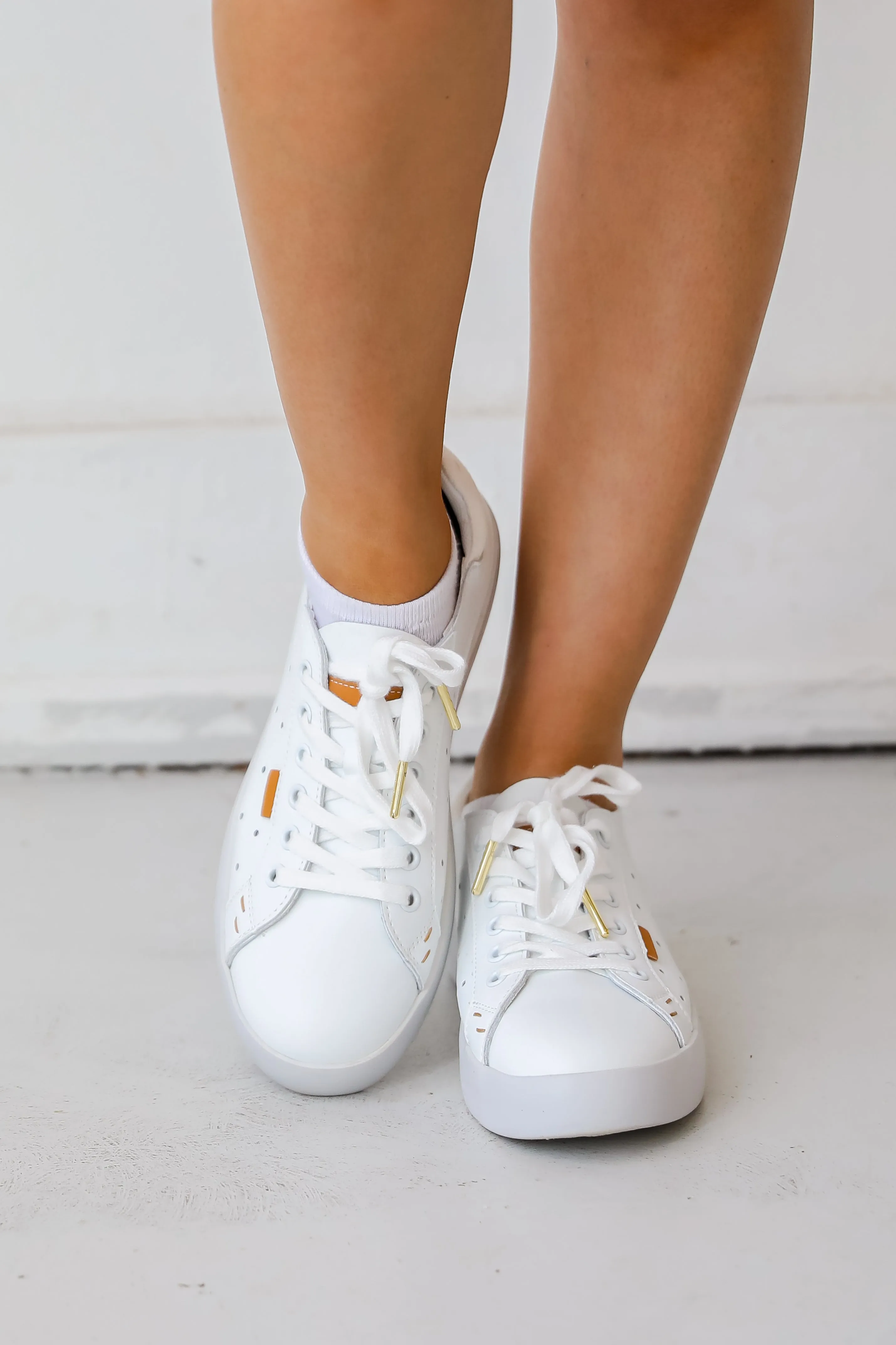 FINAL SALE - Walk With Confidence White Sneakers