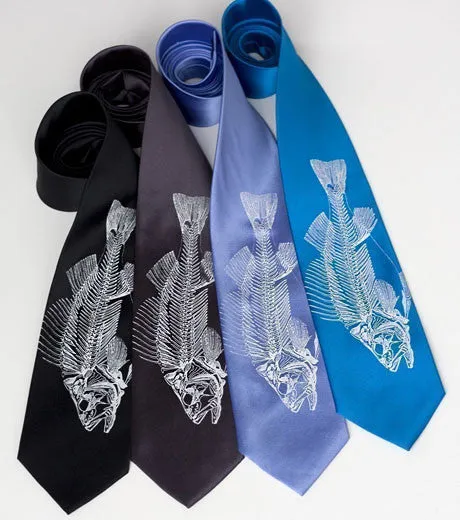 Fishbone Silk Necktie