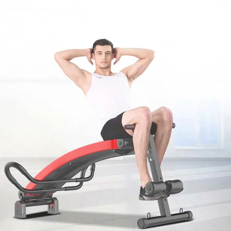 Foldable Sit-up Board For Household Multifunctional Abdomen, Specification: 177P-7 Red Glory