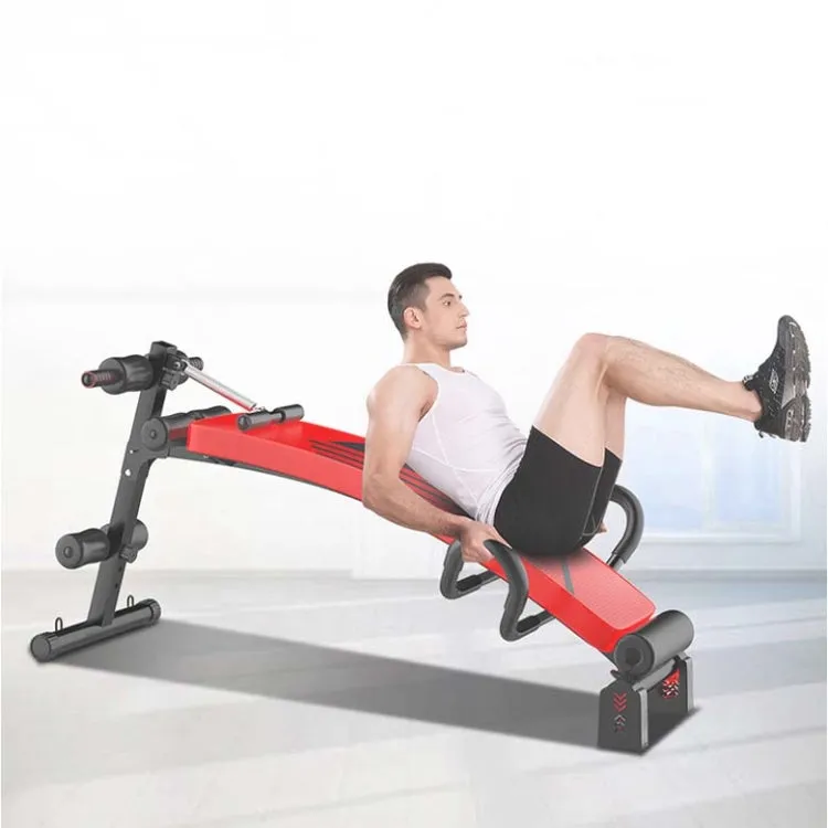 Foldable Sit-up Board For Household Multifunctional Abdomen, Specification: 177P-7 Red Glory