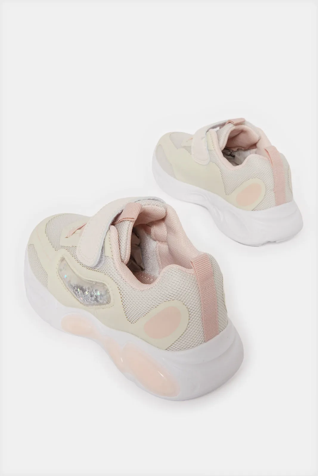 Girls Pink Air Bubble Trainer