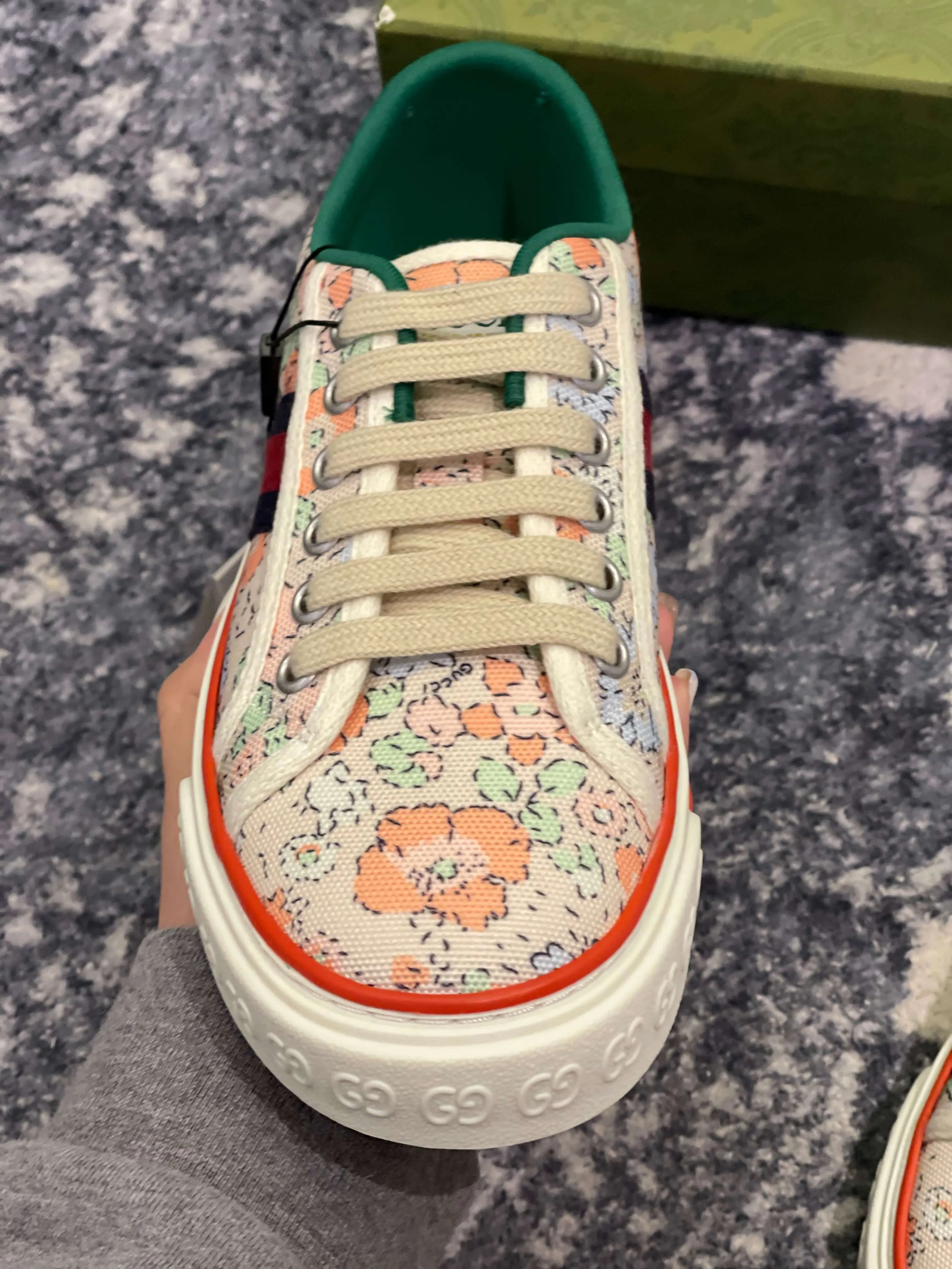 Gucci Tennis 1977 Liberty London Floral Sneaker