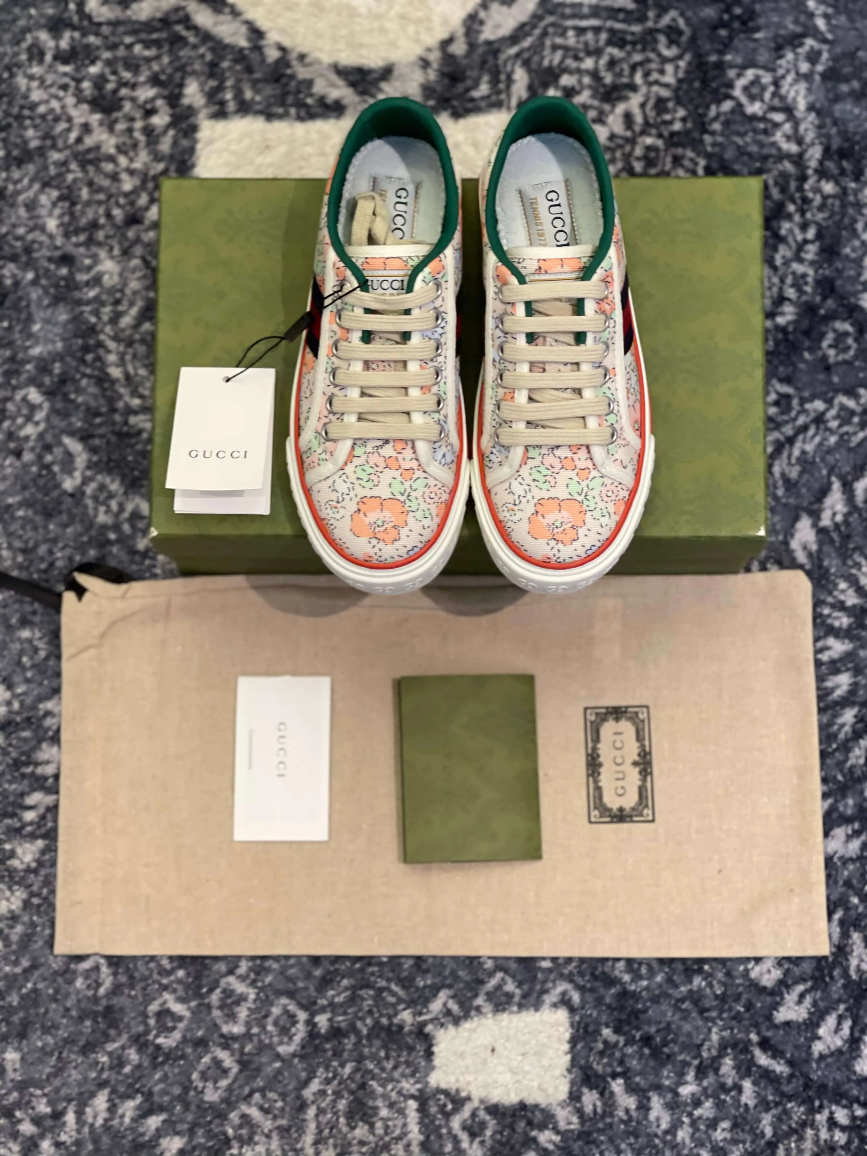 Gucci Tennis 1977 Liberty London Floral Sneaker