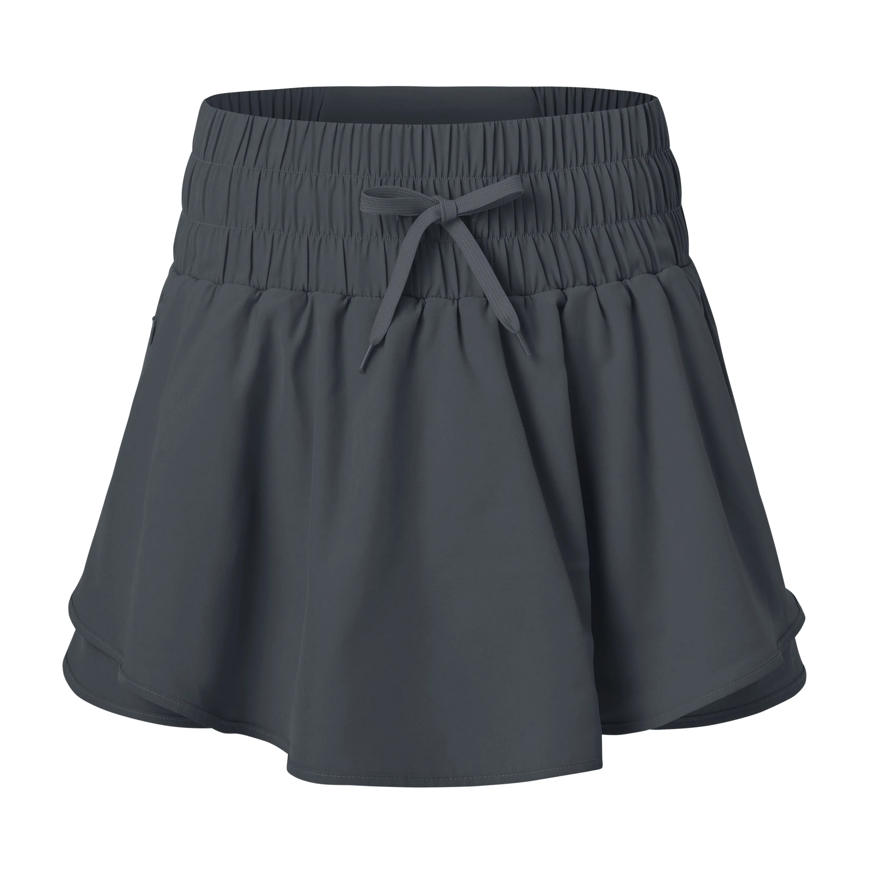 High waisted casual running shorts